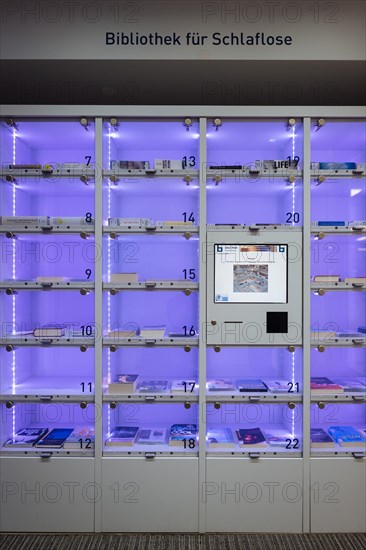 Shelves with books and DVDs