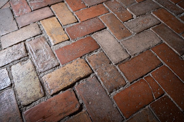 Brown clay tiles