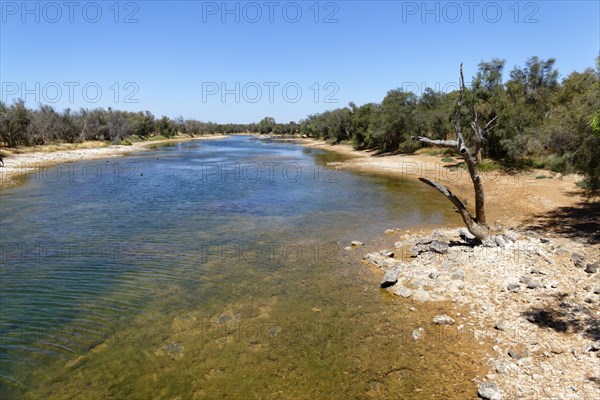 View up the Murchison River