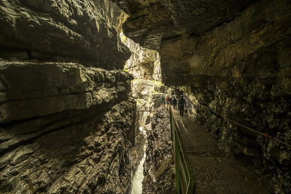 Trail through the gorge Breitachklamm