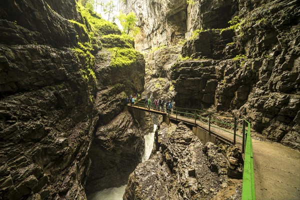 Trail through the gorge Breitachklamm