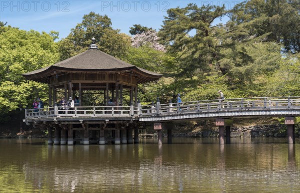 Ukimido Gazebo Pavilion on Sagiike Pond