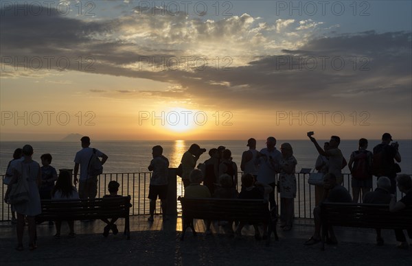 Sunset over Tyrrhenian Sea