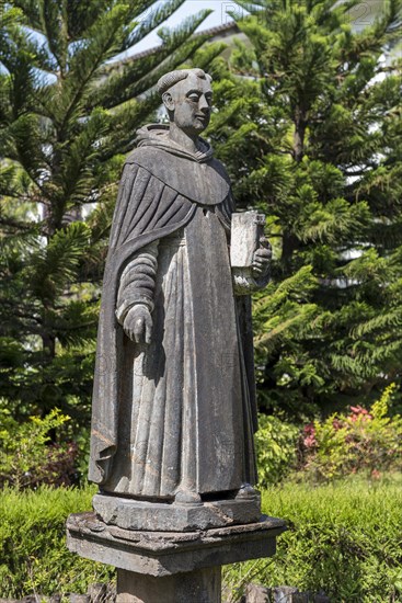 Statue of a saint in front of St. Cajetan Church