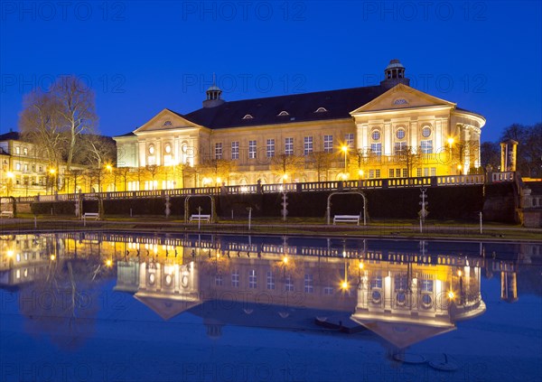 Kursaal building or Regentenbau at dusk