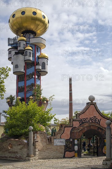 Kuchlbauer Tower at the beer garden