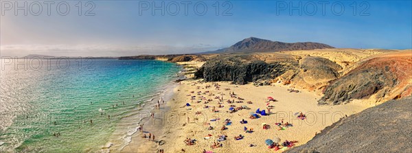 Sandy beach with turquoise water