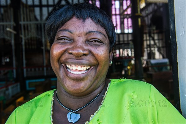 Happy gatekeeper in the St. GeorgeÂ´s cathedral