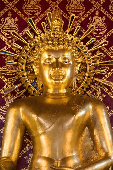 Golden Buddha Statue in Wat Phra Singh