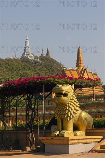 Golden Lion at Vipassana Dhura Buddhist Meditation Center