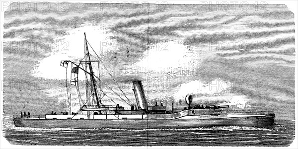 Tank gunboat Brummer of the German Imperial Navy