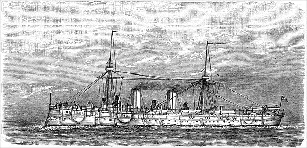 SMS Irene was the type ship of a new class of cruiser corvettes or small cruisers equipped for the first time without sail rigging