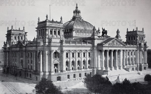 German Reichstag building at Berlin