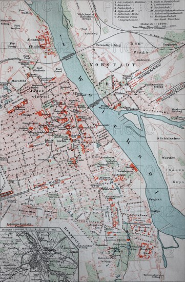 City map of Warsaw