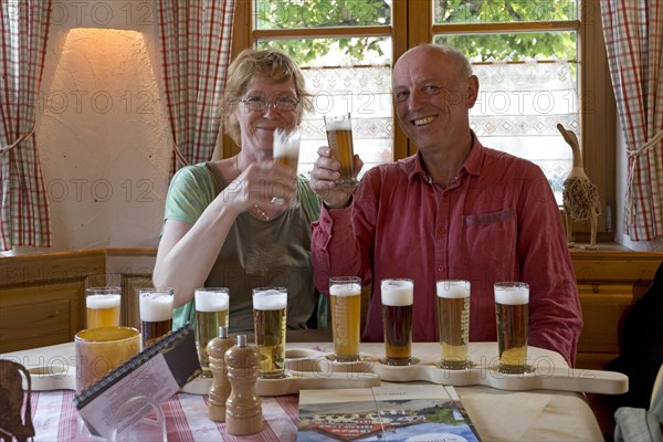 Couple at the beer tasting