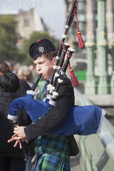 Bagpipe player