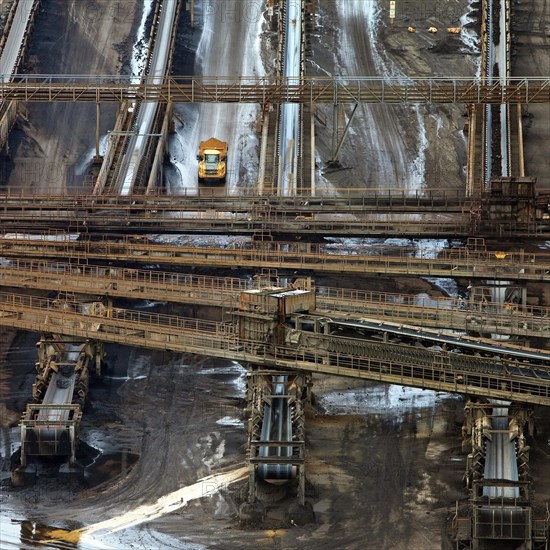 Conveyor lignite Inden opencast mine of RWE Power AG