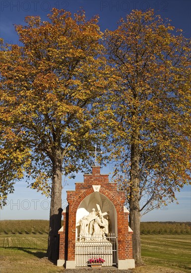 Way of the Cross Station in Autumn