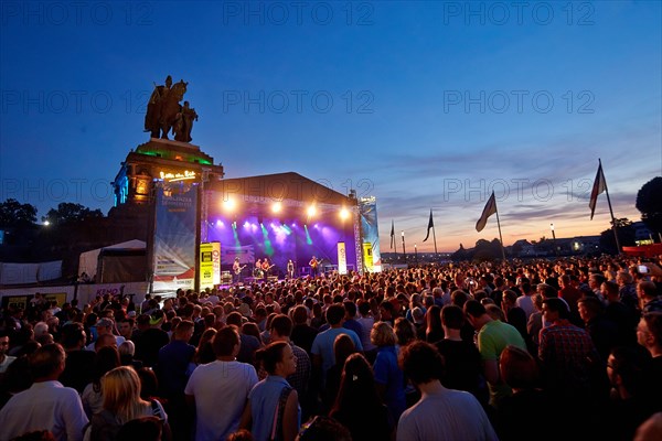 Crowd at open air concert