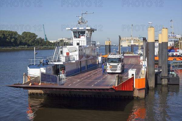 Car Ferry Vegesack-Lemwerder on the River Weser