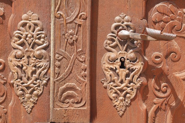 Old door lock at Frauenkirche