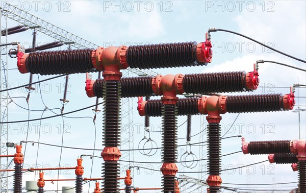 Isolators at an electrical substation