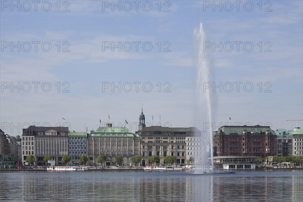 Jungfernstieg Inner Alster Lake and pier