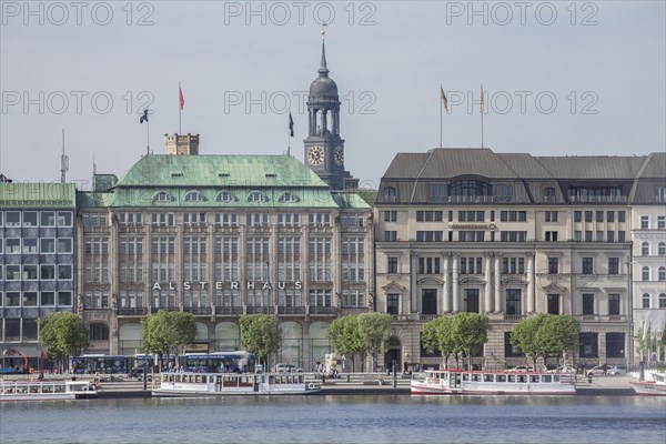 Jungfernstieg Inner Alster Lake and pier