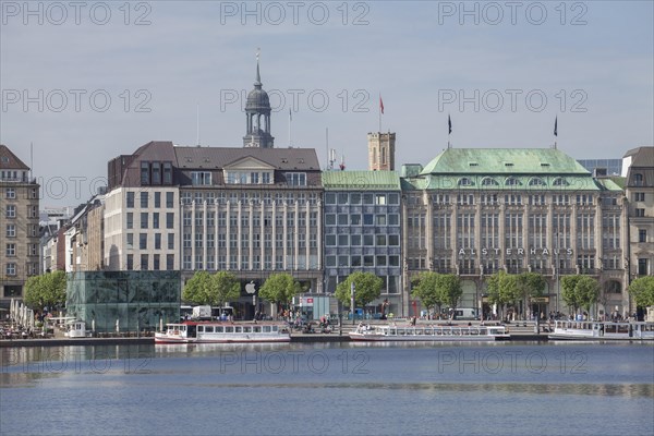 Jungfernstieg Inner Alster Lake and pier