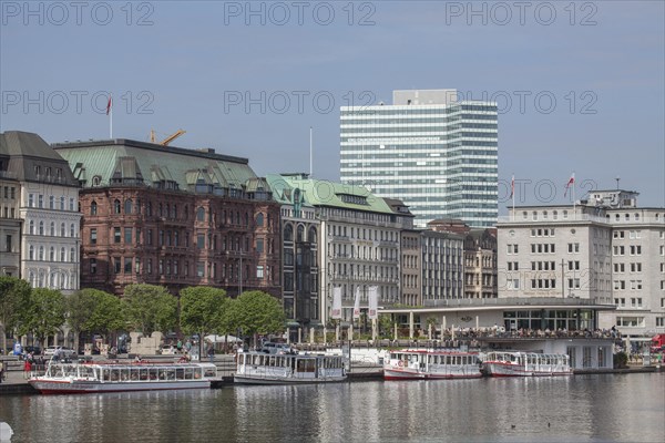 Jungfernstieg Inner Alster Lake and pier