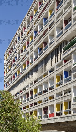 Colourful residential house facade, Marseille