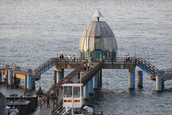 Diving bell at the sea bridge Sellin