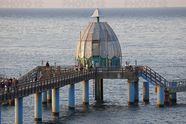 Diving bell at the sea bridge Sellin