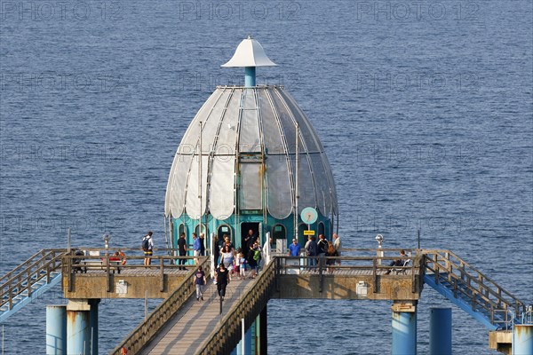 Diving bell at the sea bridge Sellin