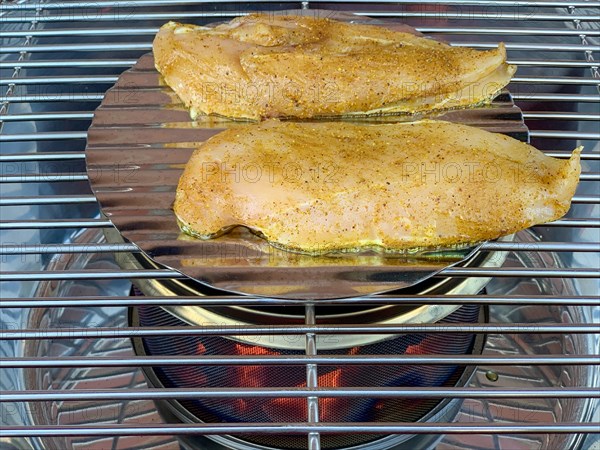 Chicken breast on a grill