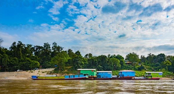 Houseboats on the Mekong