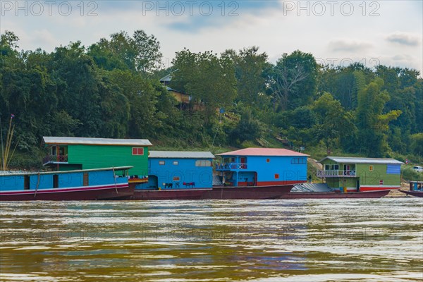 Houseboats on the Mekong