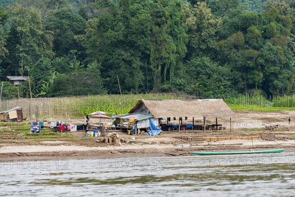 Cottage on the banks of the Mekong