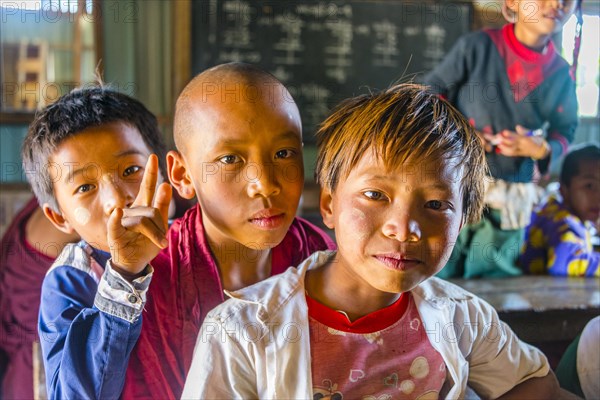 School children at school