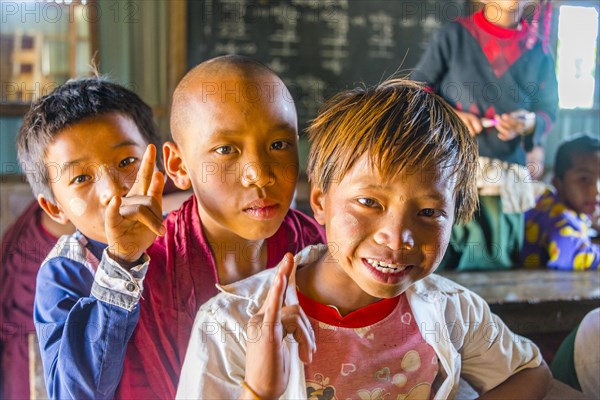 School children at school