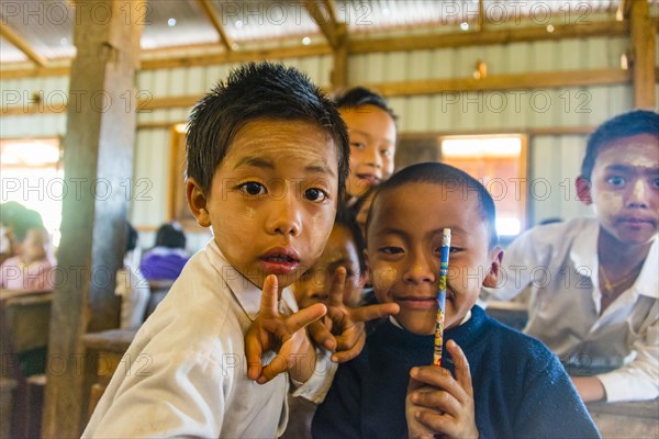 School children at school