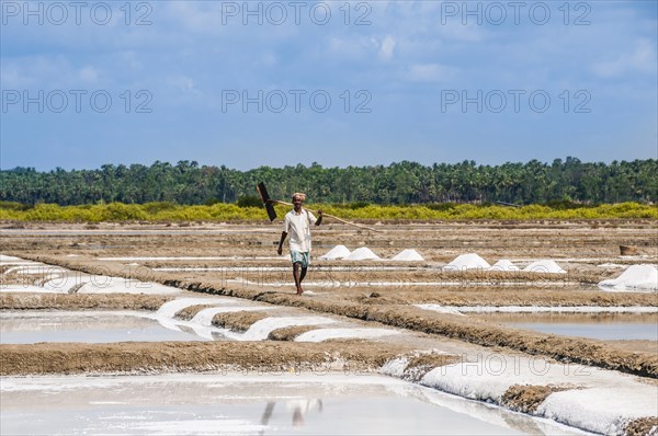 Salt mine workers