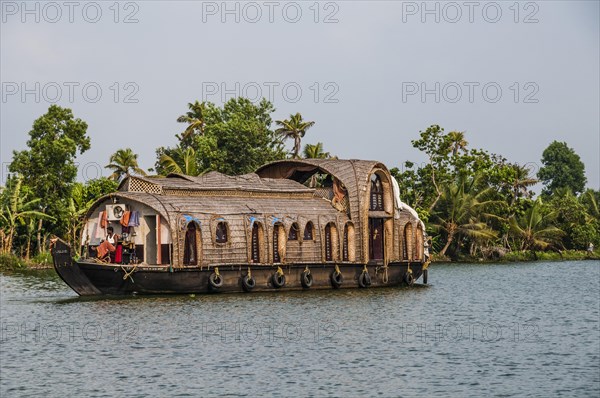 Houseboat on water