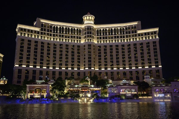 Bellagio Hotel and Casino at night