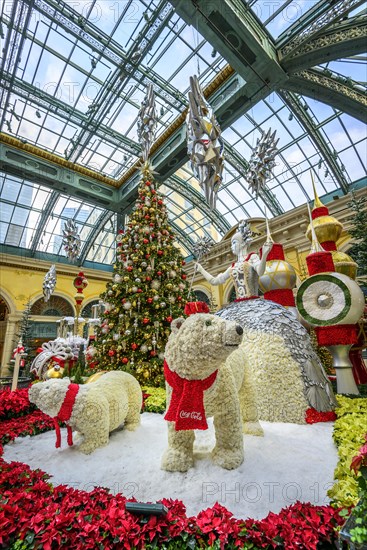 Foyer with Christmas decoration