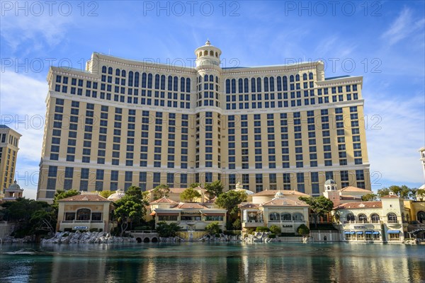 Lake in front of Hotel Bellagio