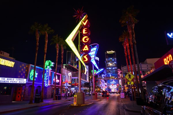 Neon neon signs at night