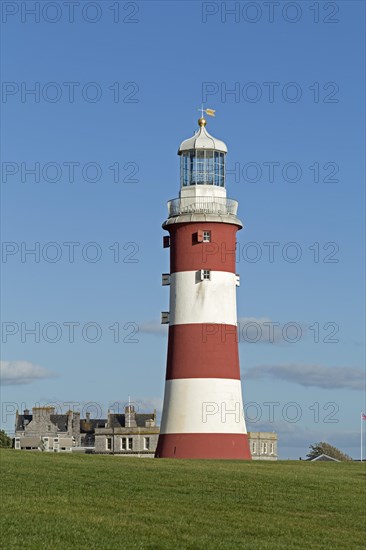 Lighthouse Smeaton's Tower on Plymouth Hoe