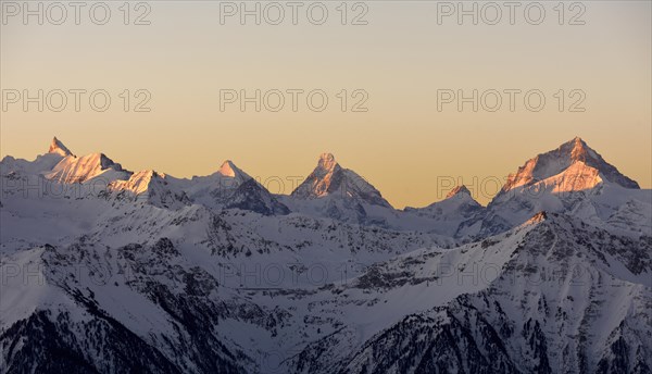 Alpine panorama with Rothorn