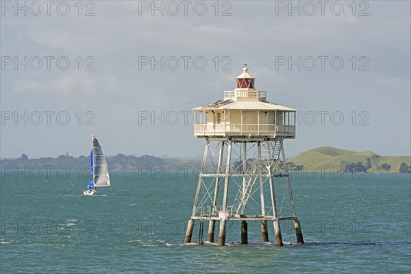 Bean Rock Lighthouse in the Waitemata Harbour